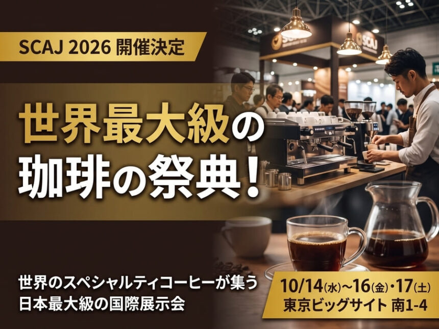 オフィスコーヒーSCAJ2026！世界最大級展示会と最新トレンド