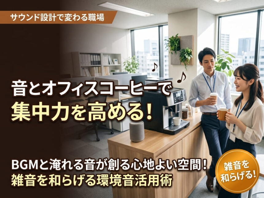 オフィスコーヒー 環境音の活用法やオフィスコーヒー 環境音が生むリラックス、オフィスコーヒー 環境音で職場の集中空間を創る法を解説。