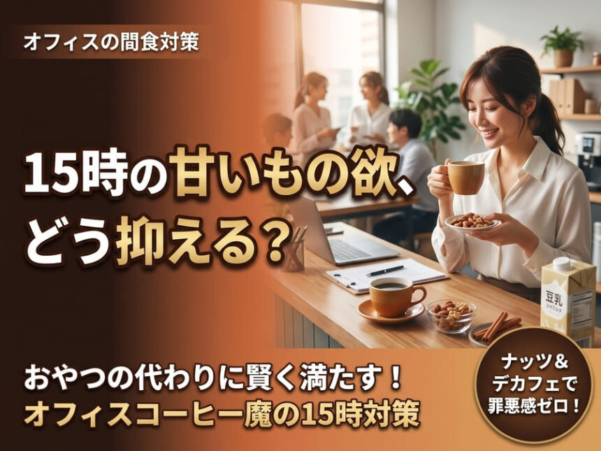 オフィスコーヒー甘いもの欲を抑える！15時の間食対策と工夫